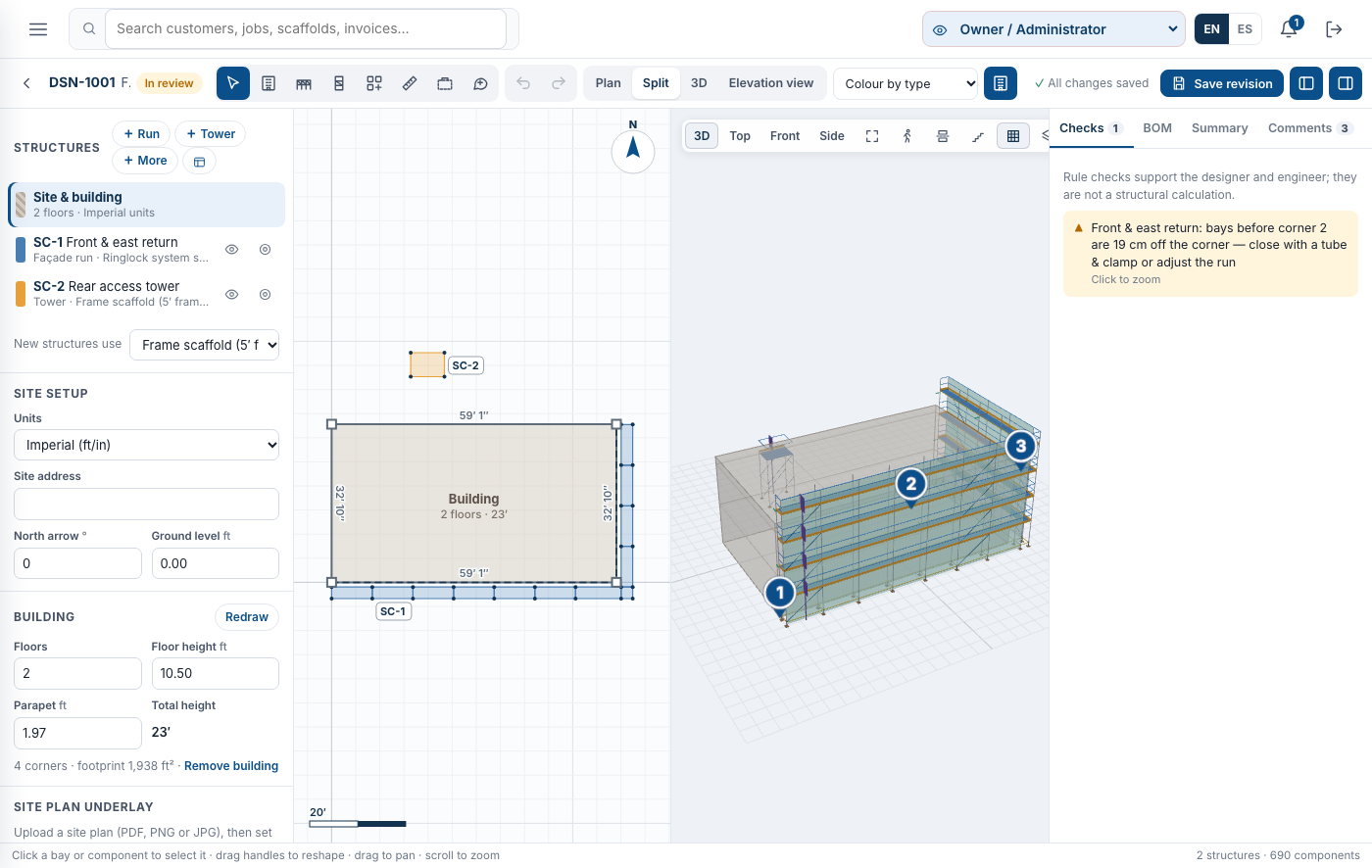 The 3D scaffold designer